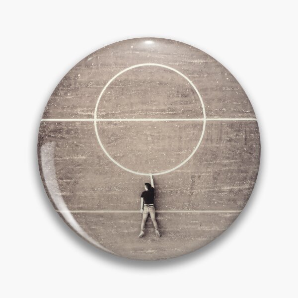 Item preview, Monochrome Aerial Basketball Court Perspective | Minimalist Geometry designed and sold by MDB_Shop.