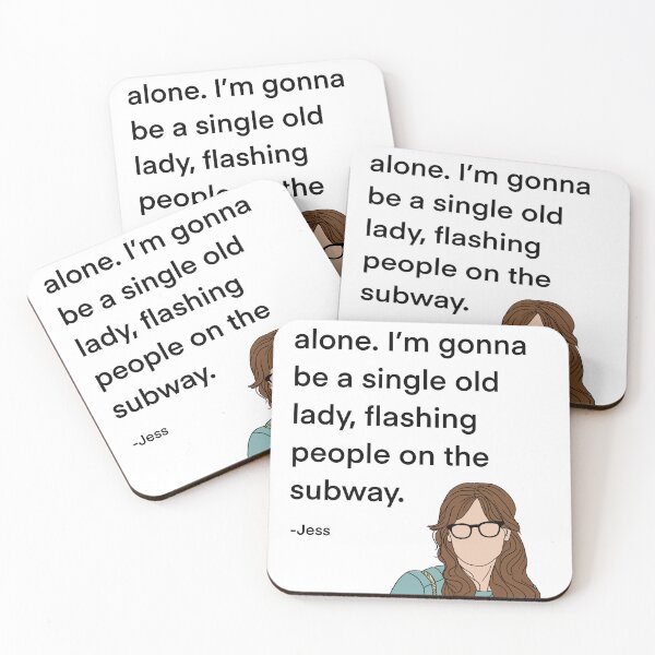 Item preview, Jess from New Girl Quote, single old lady designed and sold by Alyssabutcherart.