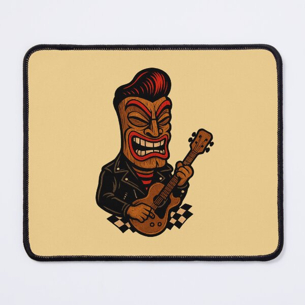 Item preview, Tiki Rockabilly Guitar Rocker Greaser Kustom Kulture designed and sold by Retroaugogo.