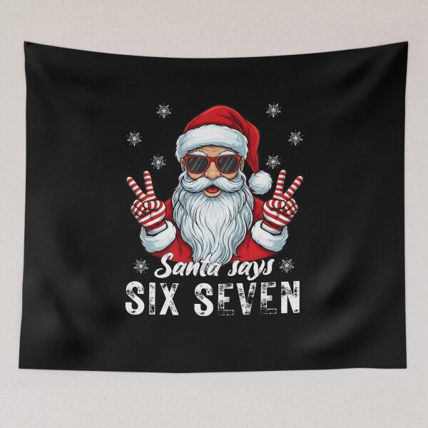 Item preview, Funny Santa Says SIX SEVEN Meme designed and sold by VETRO⭐.