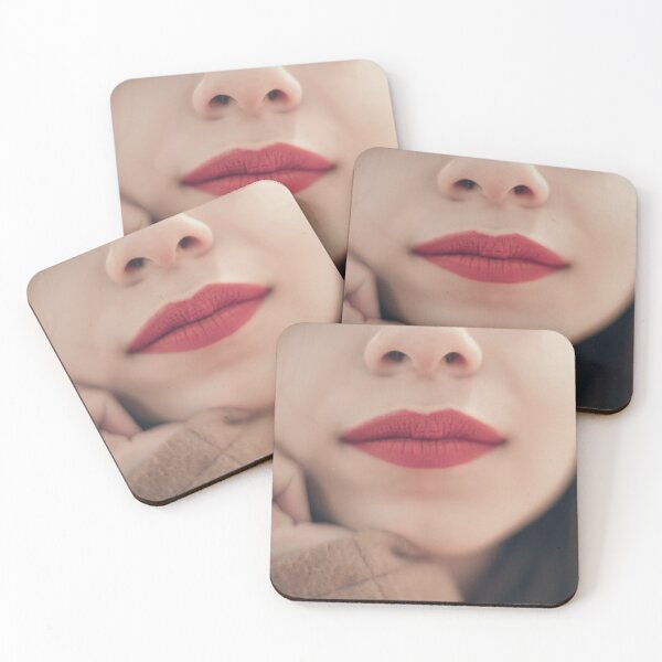 Item preview, Vibrant Matte Red Lips Close-up Portrait designed and sold by MDB_Shop.
