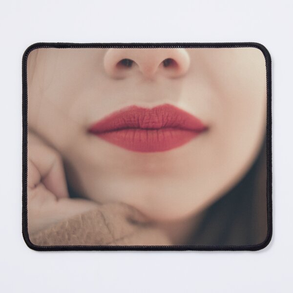 Item preview, Vibrant Matte Red Lips Close-up Portrait designed and sold by MDB_Shop.