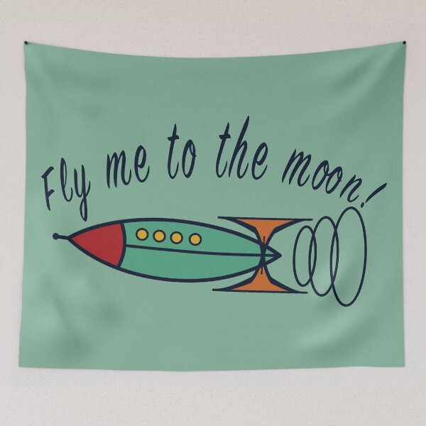 Item preview, Atomic Rockets - Fly me to the moon! designed and sold by Shanna Lenè Hattaway.
