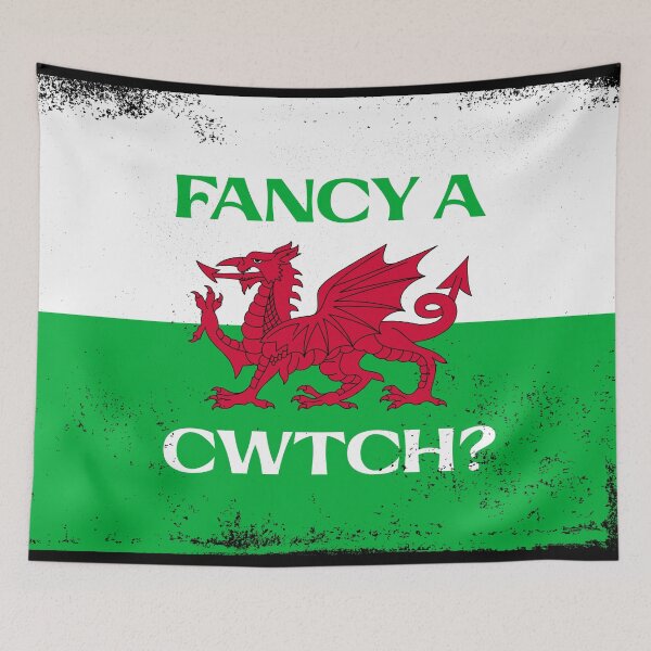 Item preview, Welsh Red Dragon - Fancy a Cwtch? (Vintage Style) designed and sold by Designs by Jesabee.