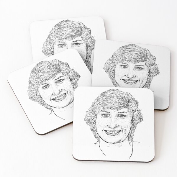 Item preview, Princess Diana Stipple Portrait - Icon of Style & Grace Art Print designed and sold by wbhny.