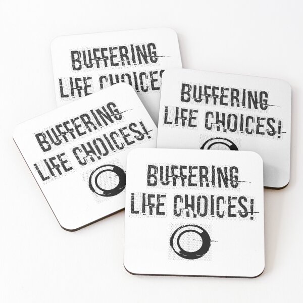 Item preview, Buffering Life Choices | Retro Lo-Fi Graphic Tee | Millennial & Gen Z Humor designed and sold by gfxpartner.