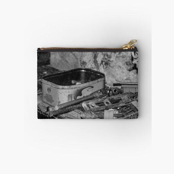 Item preview, Vintage Industrial Still Life: Monochrome Study of Rust and Tools designed and sold by MDB_Shop.