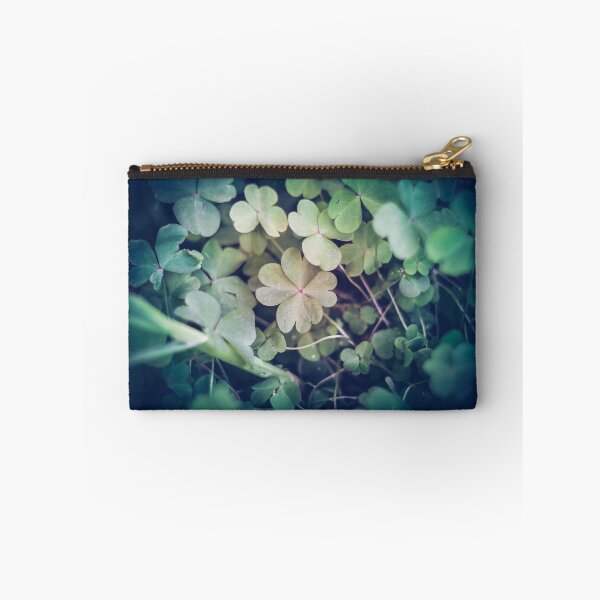Item preview, Moody Vintage Four-Leaf Clover Field - Deep Green Lucky Charm designed and sold by MDB_Shop.