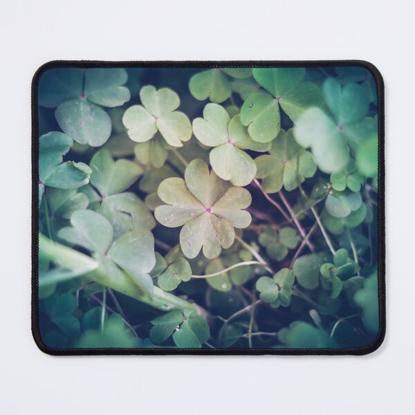Item preview, Moody Vintage Four-Leaf Clover Field - Deep Green Lucky Charm designed and sold by MDB_Shop.