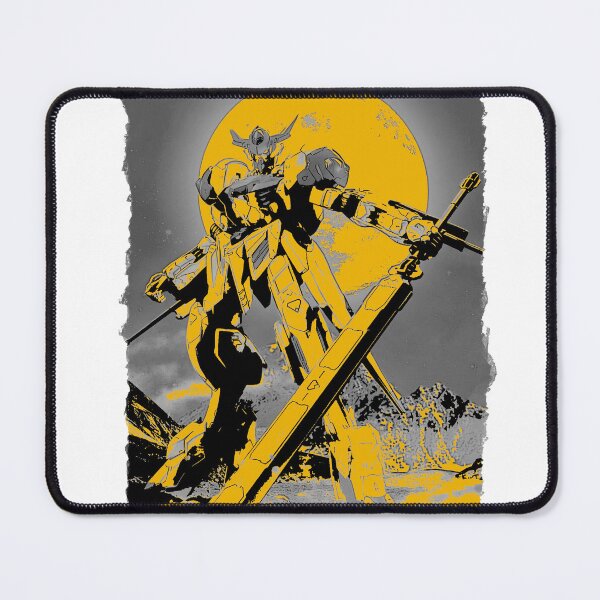 Item preview, Barbatos Gundam vector Digital Artwork gold black white designed and sold by sabartgunpla.