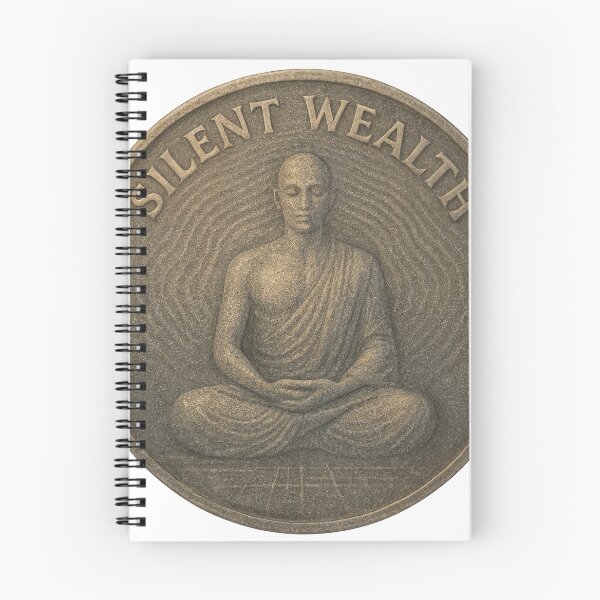 Item preview, Sand toned coin with robed monk in lotus pose and meditative mudra designed and sold by Creative88Art.