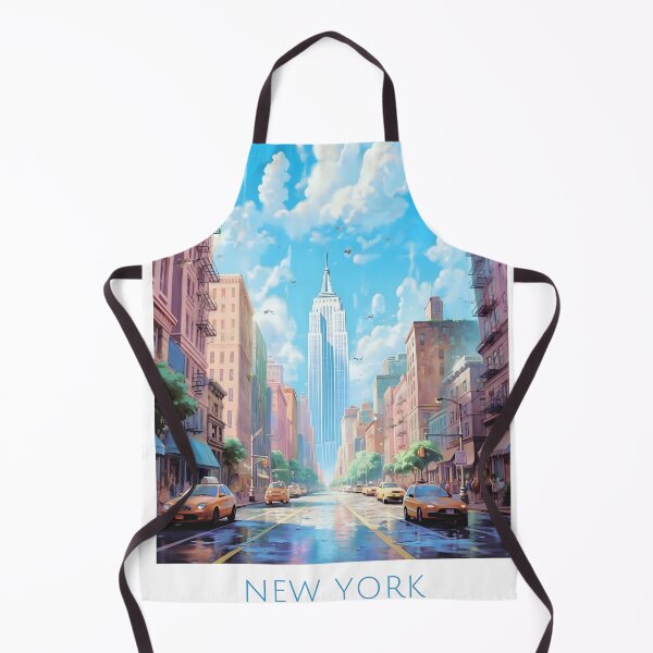 Item preview, Vibrant New York City Travel Poster Art designed and sold by LaFabricaArt.
