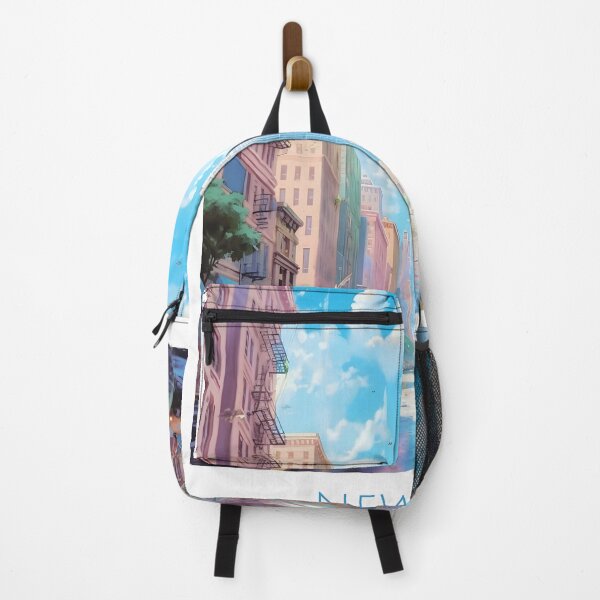 Item preview, Vibrant New York City Travel Poster Art designed and sold by LaFabricaArt.