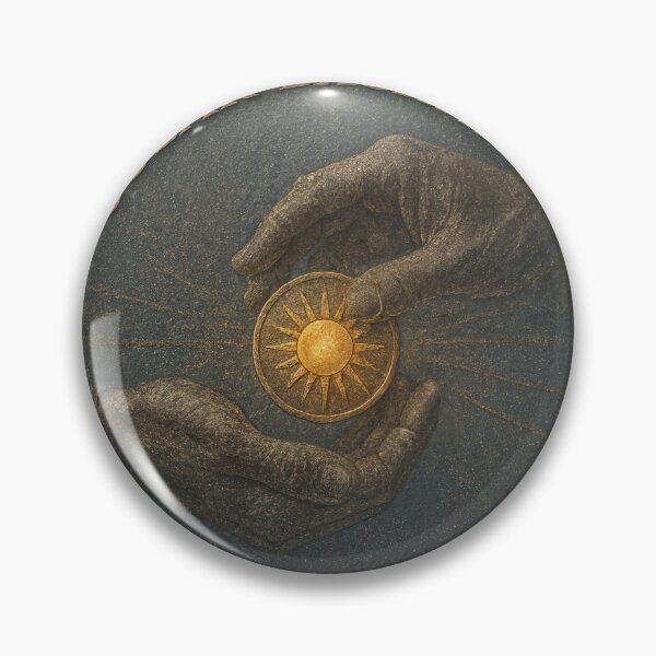 Item preview, Concept coin shows Solar Exchange inscription and hands with sun medallion designed and sold by Creative88Art.