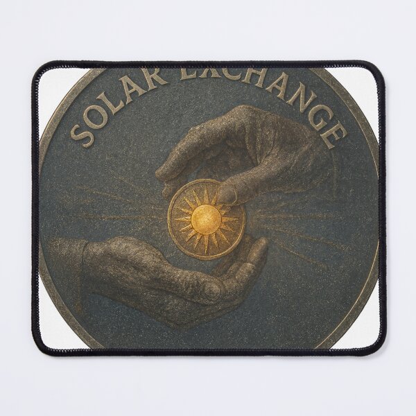 Item preview, Concept coin shows Solar Exchange inscription and hands with sun medallion designed and sold by Creative88Art.