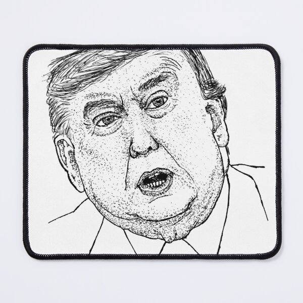 Item preview, Donald Trump Stipple Portrait - 45th U.S. President Art Print designed and sold by wbhny.