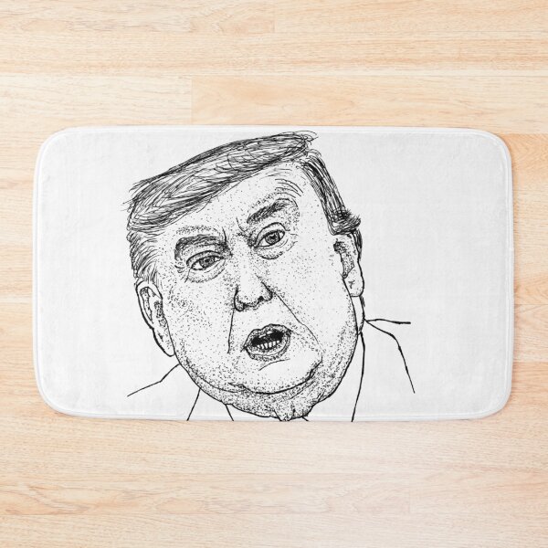 Item preview, Donald Trump Stipple Portrait - 45th U.S. President Art Print designed and sold by wbhny.