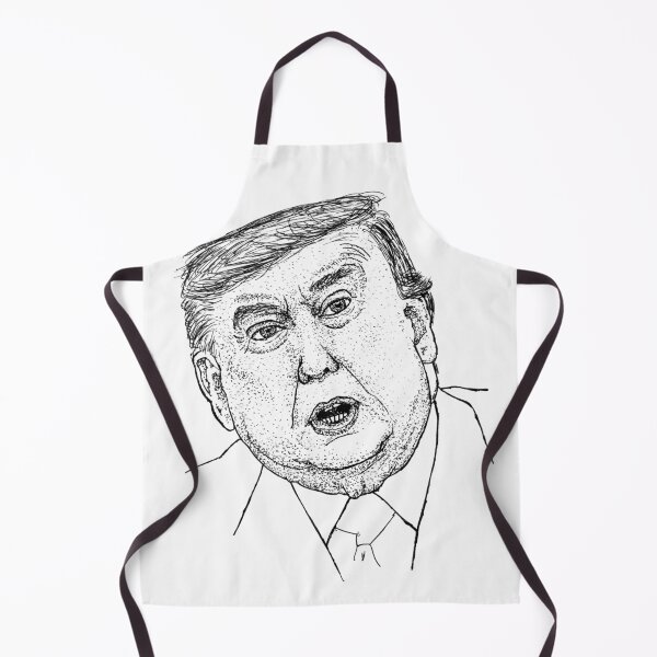 Item preview, Donald Trump Stipple Portrait - 45th U.S. President Art Print designed and sold by wbhny.