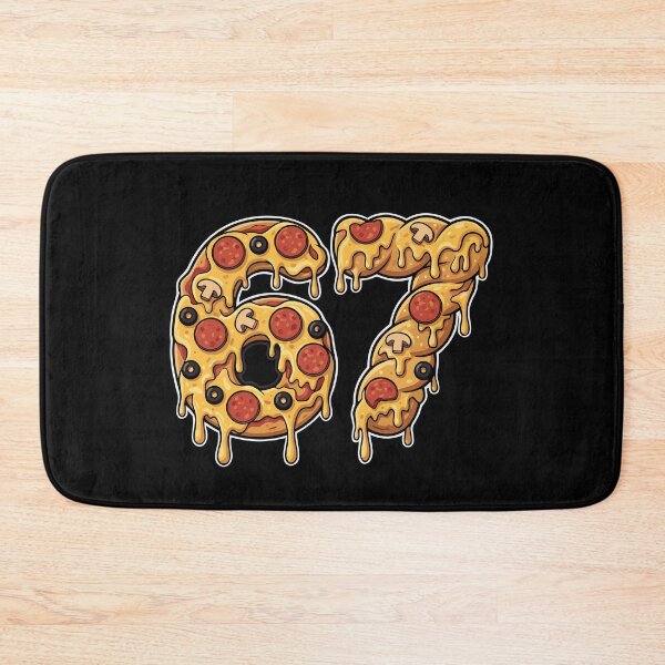 Item preview, Funny Pizza 67 Cheesy Number T-Shirt | Pizza Lover Birthday Gift designed and sold by Basferr..