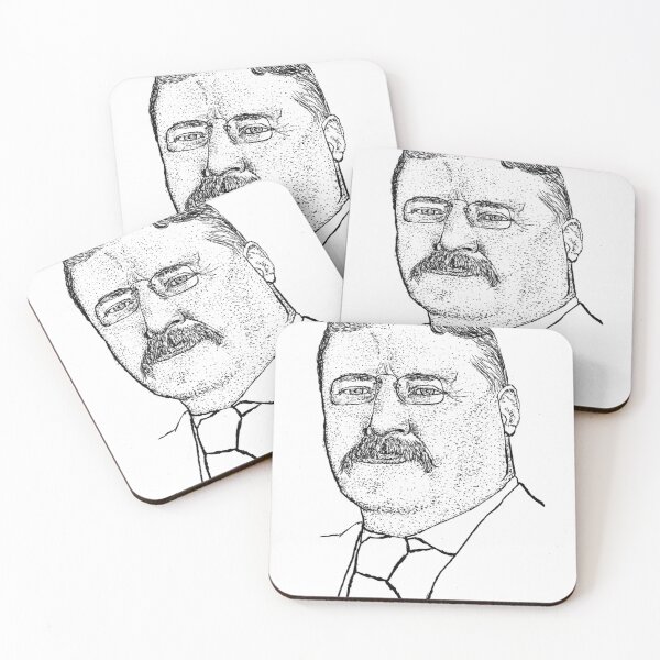 Item preview, Theodore Roosevelt Stipple Portrait - Teddy Roosevelt 26th President Art designed and sold by wbhny.