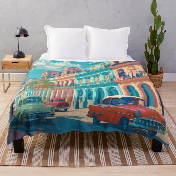 Item preview, Havana Cuba Classic Car Vintage Travel Poster designed and sold by LaFabricaArt.
