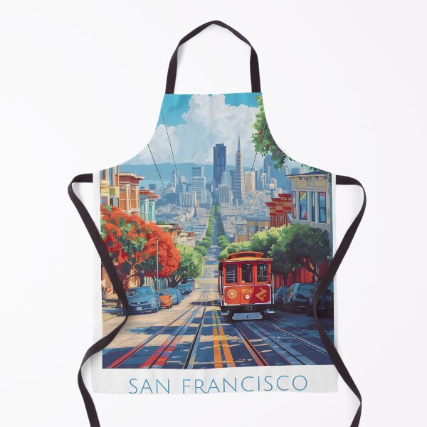 Item preview, San Francisco Cable Car Iconic City Poster designed and sold by LaFabricaArt.