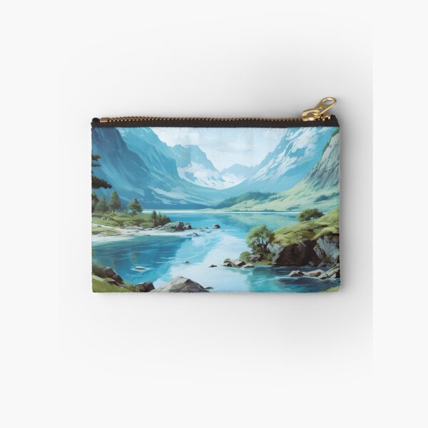 Item preview, Norway Fjords Majestic Blue Mountain Landscape Poster designed and sold by LaFabricaArt.