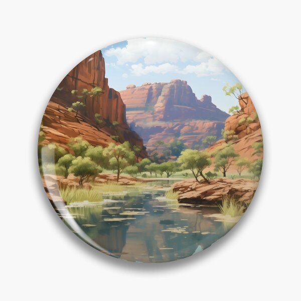 Item preview, Alice Springs Australia Outback Gorge Landscape designed and sold by LaFabricaArt.