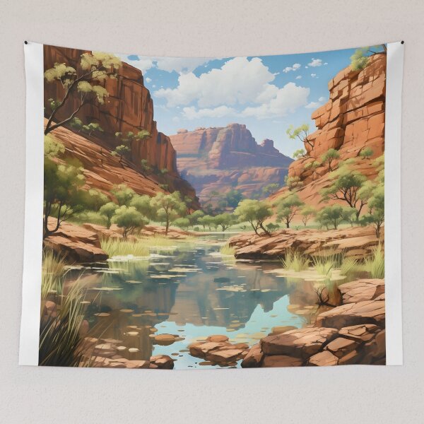 Item preview, Alice Springs Australia Outback Gorge Landscape designed and sold by LaFabricaArt.