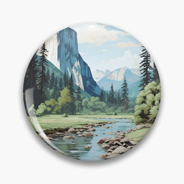 Item preview, Yosemite Valley El Capitan Vintage Nature Poster designed and sold by LaFabricaArt.