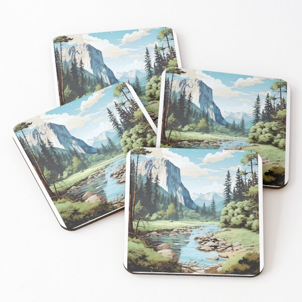 Item preview, Yosemite Valley El Capitan Vintage Nature Poster designed and sold by LaFabricaArt.