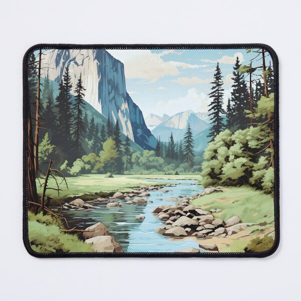 Item preview, Yosemite Valley El Capitan Vintage Nature Poster designed and sold by LaFabricaArt.