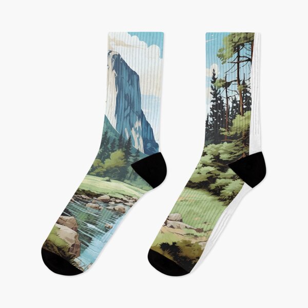 Item preview, Yosemite Valley El Capitan Vintage Nature Poster designed and sold by LaFabricaArt.