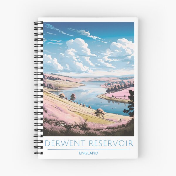 Item preview, Derwent Reservoir England Pastel Hills Landscape Art designed and sold by LaFabricaArt.