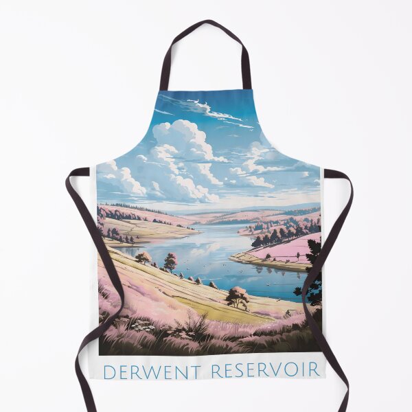 Item preview, Derwent Reservoir England Pastel Hills Landscape Art designed and sold by LaFabricaArt.