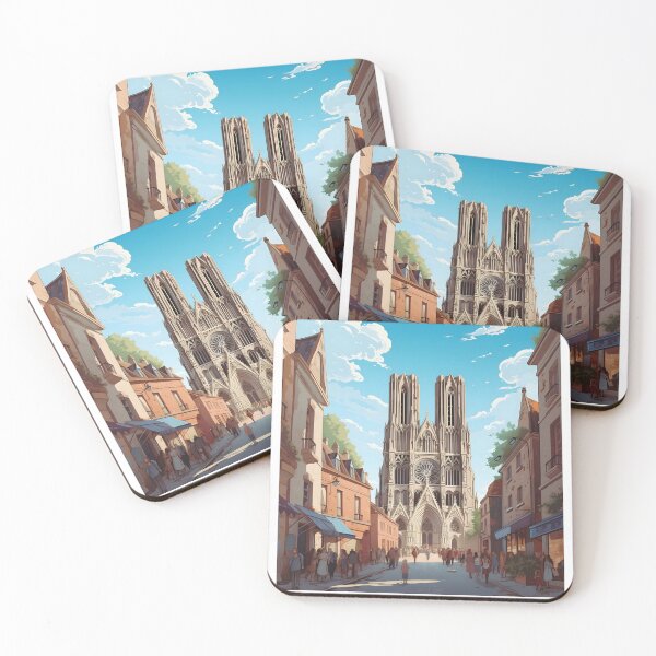 Item preview, Reims Cathedral France Gothic Architecture Art designed and sold by LaFabricaArt.