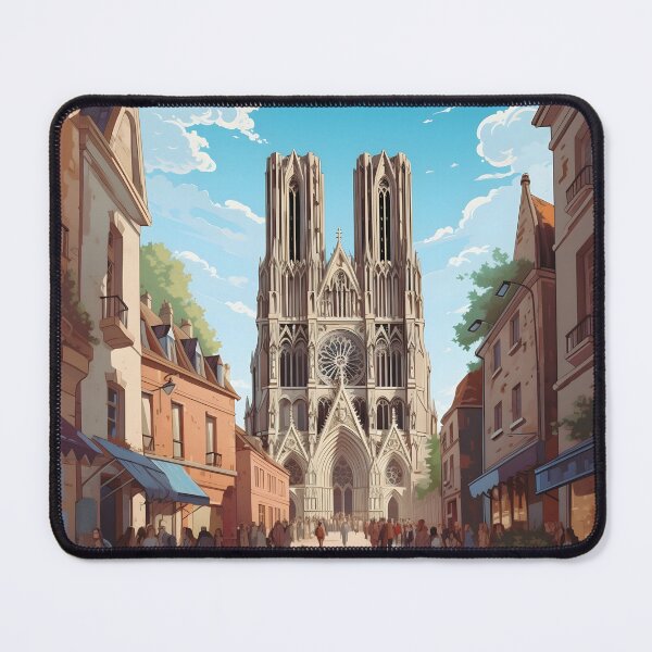 Item preview, Reims Cathedral France Gothic Architecture Art designed and sold by LaFabricaArt.
