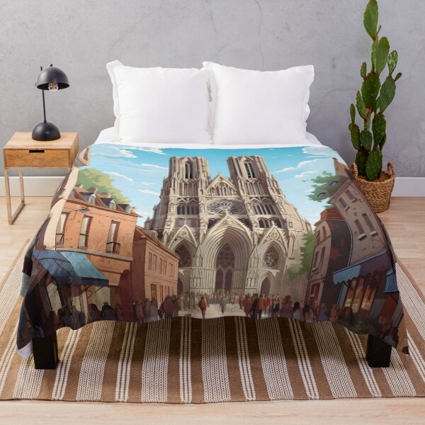 Item preview, Reims Cathedral France Gothic Architecture Art designed and sold by LaFabricaArt.