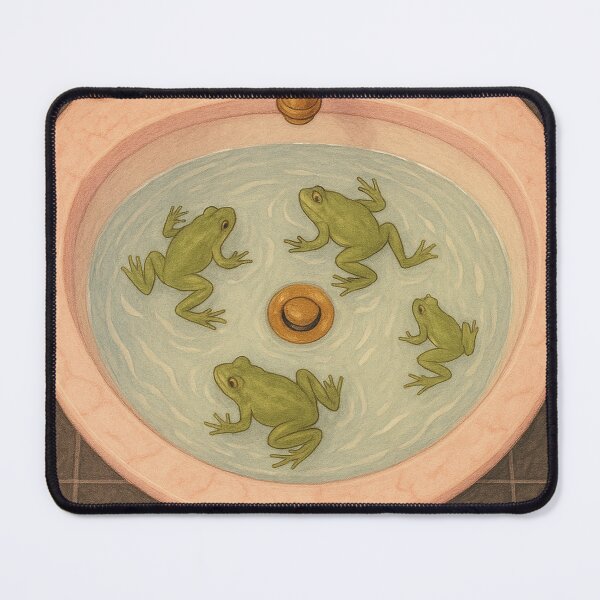 Item preview, Frog Swimming in the Sink designed and sold by thehaywirehoney.