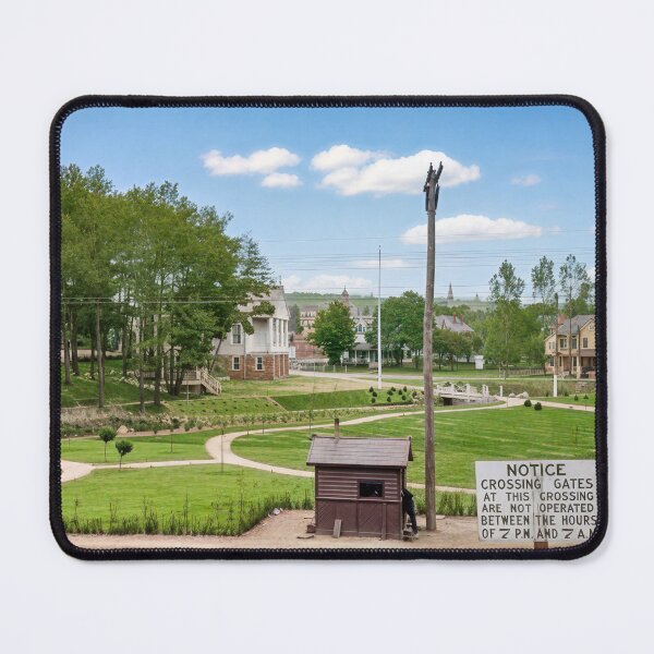 Item preview, Railroad Crossing & Historic Town Park & Firehouse designed and sold by plugsnpixels.
