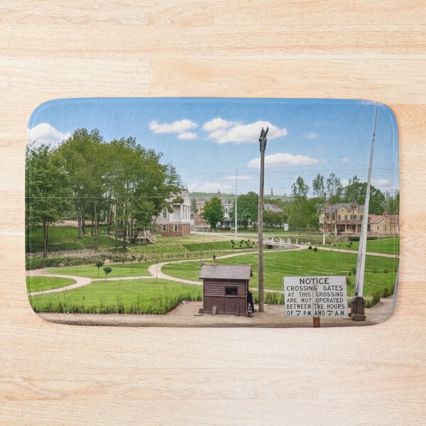 Item preview, Railroad Crossing & Historic Town Park & Firehouse designed and sold by plugsnpixels.