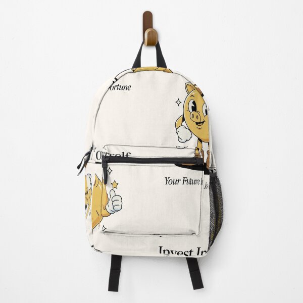 Item preview, Invest In Yourself Piggy Bank Retro Money Motivation designed and sold by HoopeStylee.