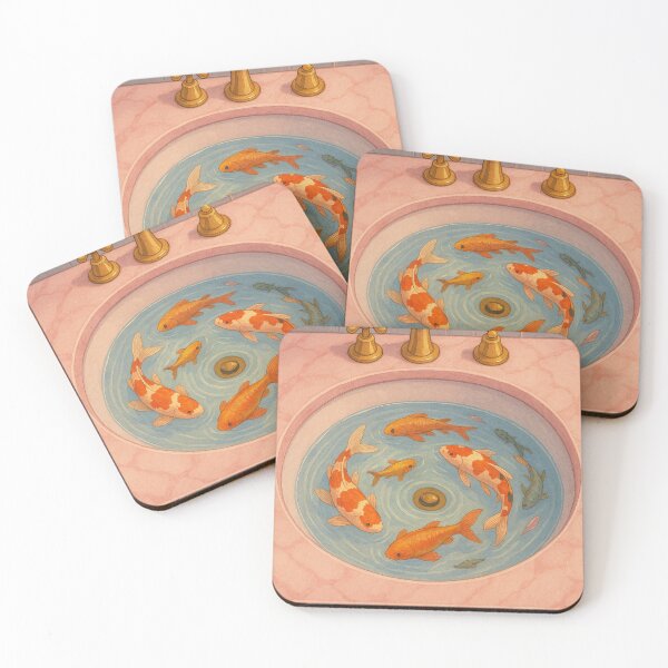 Item preview, Koi in a Sink Bowl designed and sold by thehaywirehoney.