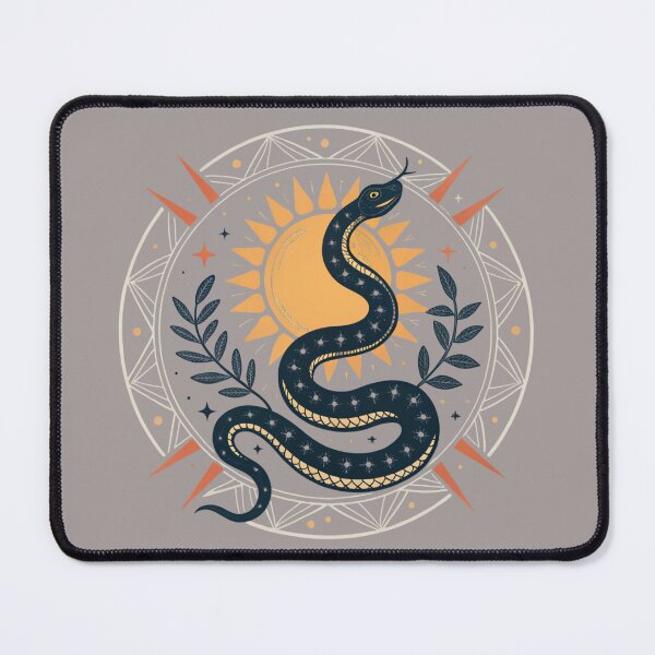 Item preview, Snake coiled around sun disk , rebirth symbolism designed and sold by Lucky 777.