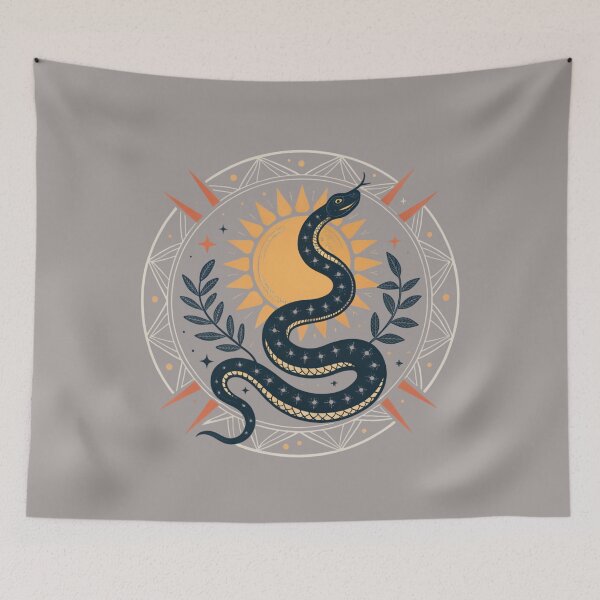 Item preview, Snake coiled around sun disk , rebirth symbolism  designed and sold by Lucky 777.