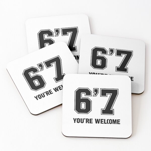 Item preview, 6'7 You're Welcome | Viral Tall Boy Meme T-Shirt designed and sold by Design_Your_Day.