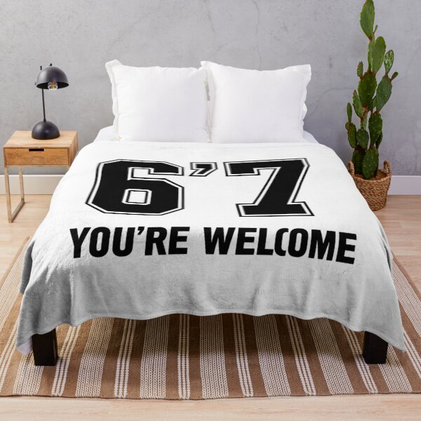 Item preview, 6'7 You're Welcome | Viral Tall Boy Meme T-Shirt designed and sold by Design_Your_Day.