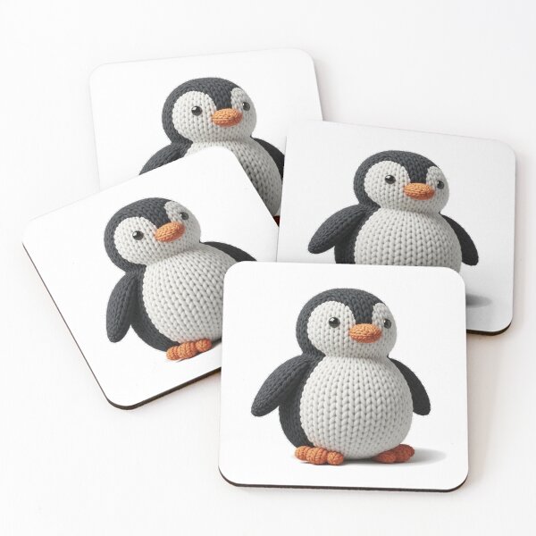 Item preview, Adorable Chunky Knit Penguin | Cute Amigurumi Plush Winter Animal | Cozy Crafty Gift Art designed and sold by NSB-Design.