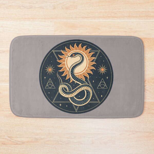 Item preview, Snake coiled around sun disk , rebirth symbolism  designed and sold by Lucky 777.