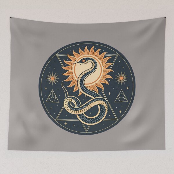 Item preview, Snake coiled around sun disk , rebirth symbolism  designed and sold by Lucky 777.